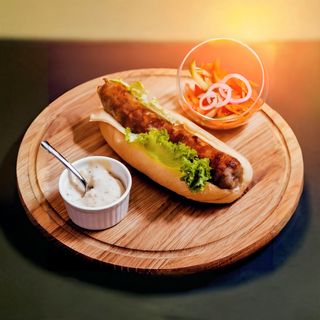 Seekh Kebab Sandwich with cheese