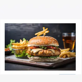Burger poulet 