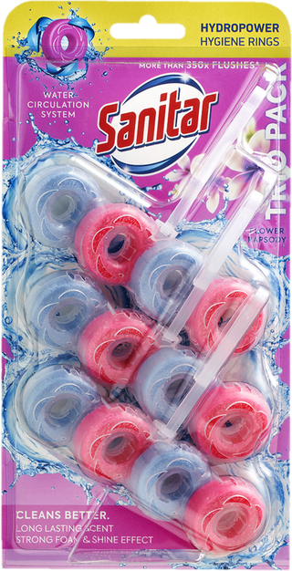 SANITAR OSVJEŽ. WC ŠKOLJKE FLOWER 3X40G (490694)
