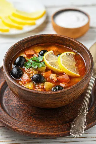 Mesna soljanka Суп Солянка мясная