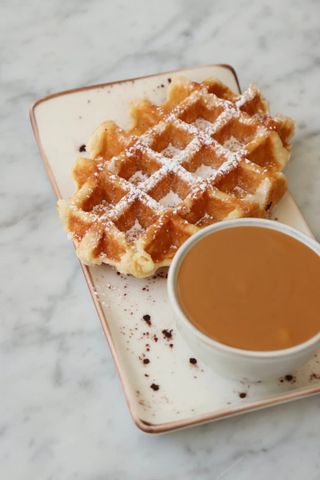 Waflle com Doce de Leite
