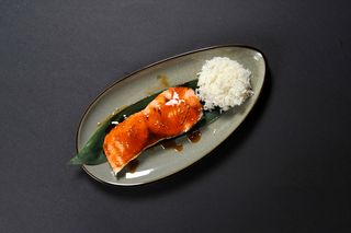 Salmón teriyaki