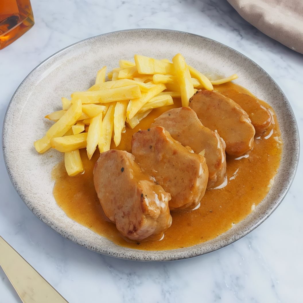 Solomillo De Cerdo Con Ensalada