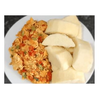 Yam/Plantain With Egg