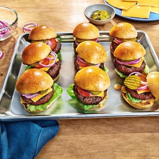 12 beef burger sliders & fries