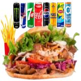 Menú Kebab +Patatas +Bebidas