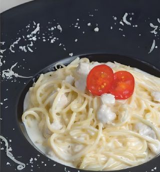 Паста Карбонара с курицей