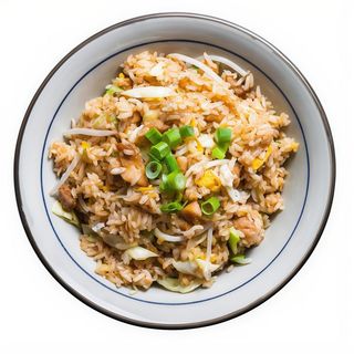 Arroz frito con pollo