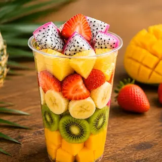 Fresh Tropical Fruit Cup/ტროპიკული ახალი ხილის ჭიქა