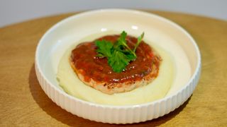 Chicken cutlet with potato puree