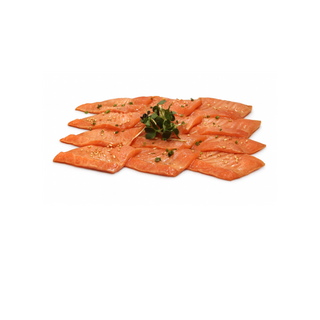 Carpaccio flambe di Salmone