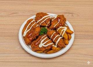 Super pollo fritto con patate