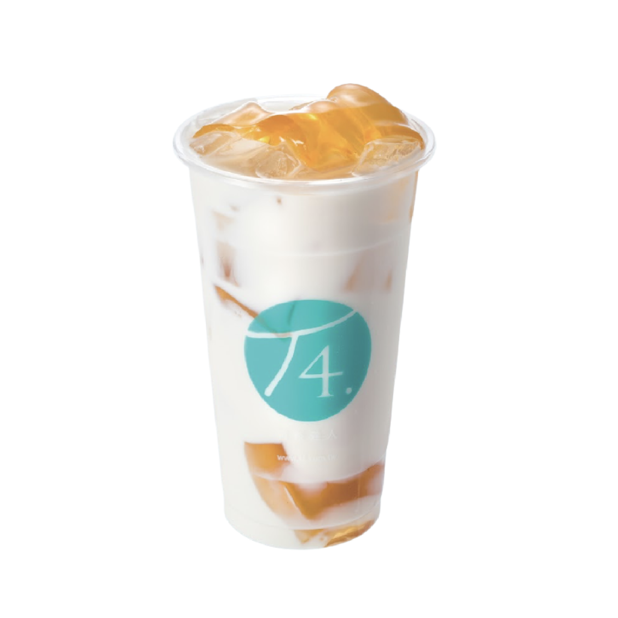 Té Royal con leche con gelatina de té verde