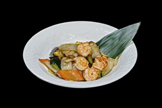 Gnocchi di riso con gamberi