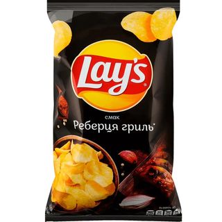 Чіпси «lays» Зі Смаком Реберця Гриль, 120г