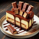 Fetta di torta speciale kit kat