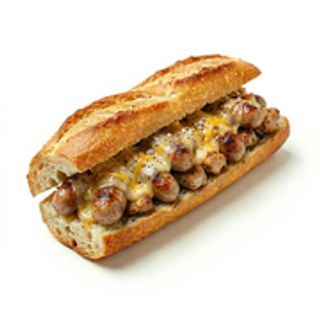 Sandwich Saucisse De Poulet Fromage