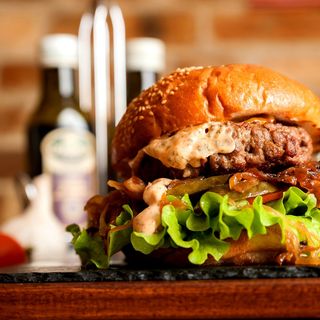 Dry aged cheeseburger