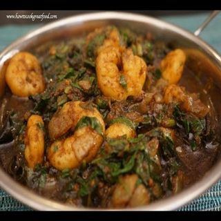 Saag Prawn