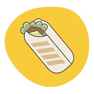 Piatto kebab con pane