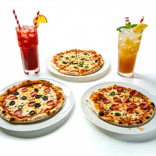 3 Pizzas + 3 bebidas