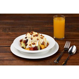 Fruit Salad With Yogurt, Honey And Nuts