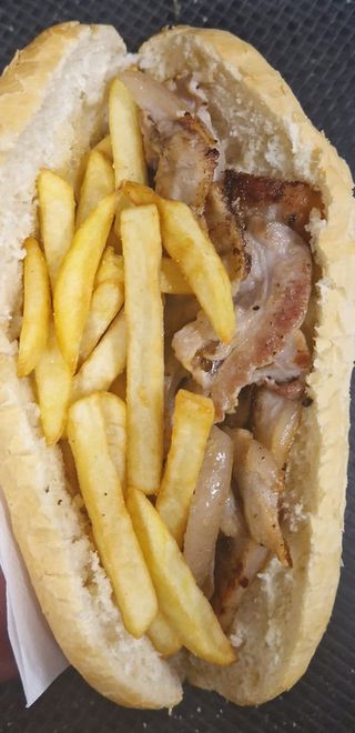 Panino pancetta e patatine