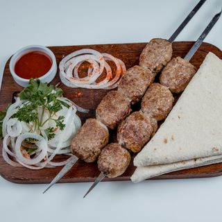 Шашлык "Рулет из фарша"