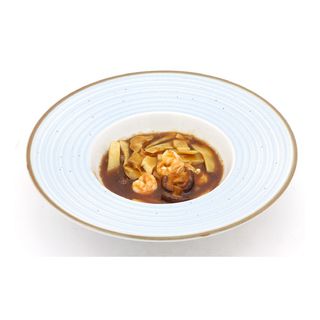 66.Gamberetti bambù e funghi shitake