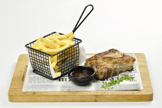 Мариновани свински ребра на грил  (350г)