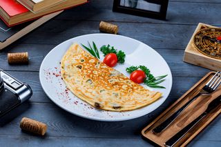 Омлет из 3 яиц с грибами