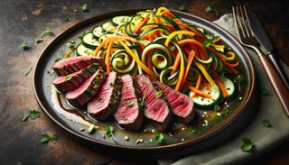 Vită cu legume julienne