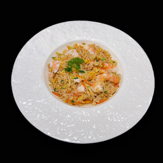 155. Riso con gamberi e verdure