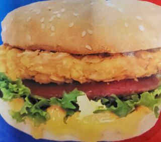 Crispy chicken burger