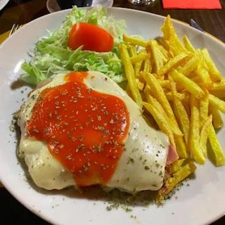 Milanesa napolitana de pollo