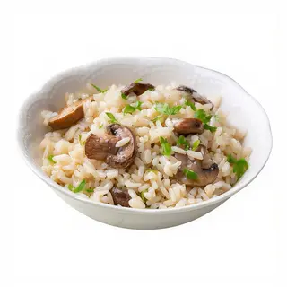 746 Arroz con hongos, verduras y trufa fresca de temporada