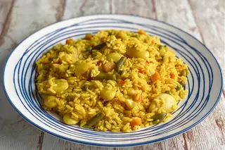 Paella vegetal