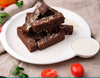 Гренки с чесночным соусом (120г)