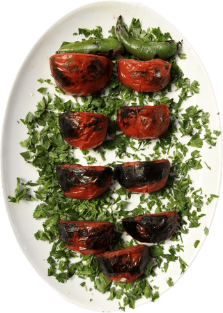 Печен домат на скара