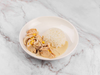 Фрикасе с гарниром