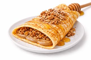 Палачинка с мед и орехи