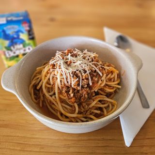 Esparguete à Bolonhesa + Um Bongo