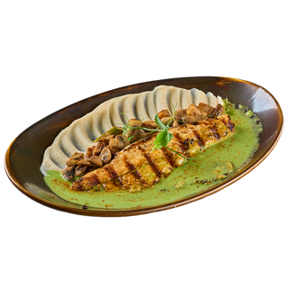 ФИЛЕ ДИВ ЛАВРАК С АСПЕРЖИ И МАНАТАРКИ