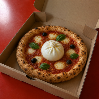 Pizza Burrata & Sobrasada Siciliana Hot Honey