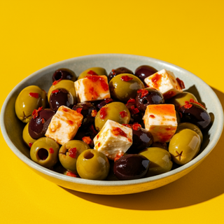 Măsline Asortate cu Feta