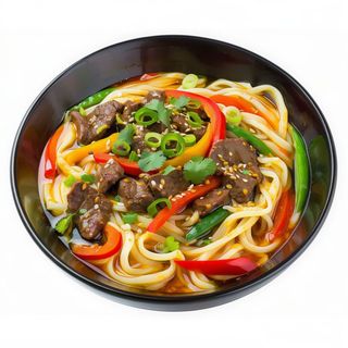 Curries Udón Thai Wok Con Ternera