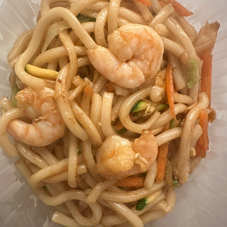 Spaghetti wuton gamberi