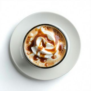 Caramel ice cappuccino