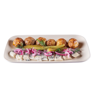 Śledź z ziemniakami w mundurkach