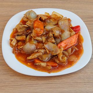 Svinjetina sa lukom ljuta